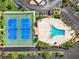 Resort-style amenities including tennis courts and swimming pool at 7930 Sun Island S Dr # 305, South Pasadena, FL 33707