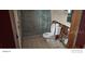 Bathroom with shower and toilet, showing water damage at 8504 42Nd N Ave, St Petersburg, FL 33709