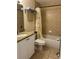 Bathroom with granite countertop and shower/tub combo at 8800 Bay Pines Blvd # 220, St Petersburg, FL 33709