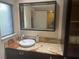 Vanity with vessel sink and mirror at 103 Old Mill Pond Rd, Palm Harbor, FL 34683