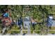 Aerial view showing home's location and neighborhood at 1030 Charles St, Clearwater, FL 33755