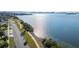 Aerial view of waterfront road with bike path and water views at 1030 Charles St, Clearwater, FL 33755