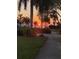 Beautiful sunset view from a waterfront location at 1030 Charles St, Clearwater, FL 33755