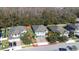 Aerial view of a house and its surrounding lot at 12405 Crestridge Loop, New Port Richey, FL 34655