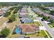 An aerial view of a residential neighborhood with houses and streets at 14638 Strathglass Dr, Hudson, FL 34667