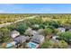 Aerial view of property showcasing expansive backyard at 1542 Mccrea Dr, Lutz, FL 33549