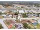 Aerial view of a house in a residential area at 15958 Adobe Dr, Hudson, FL 34667