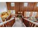 View from upstairs looking down at the main living area at 18029 Lake Reflections Blvd, Lutz, FL 33558