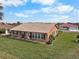 Aerial view of single-Gathering home with well-maintained lawn at 1809 Wolf Laurel Dr, Sun City Center, FL 33573