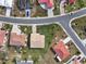 Bird's eye view showcasing home's location in a residential neighborhood at 1809 Wolf Laurel Dr, Sun City Center, FL 33573