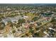 Aerial perspective highlighting the home near a school at 2930 49Th S Ter, St Petersburg, FL 33712