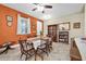 Charming dining room with a wood table and hutch at 2930 49Th S Ter, St Petersburg, FL 33712