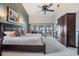 Spacious main bedroom with water views and large walk-in closet at 314 Shore E Dr, Oldsmar, FL 34677