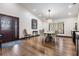 Elegant dining room with hardwood floors and large windows at 314 Shore E Dr, Oldsmar, FL 34677