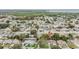 Wide aerial view of neighborhood with water access at 3303 Bainbridge Dr, Holiday, FL 34691