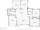 Floor plan showing a 2-bedroom, 2-bathroom house with garage at 3303 Bainbridge Dr, Holiday, FL 34691