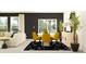 Elegant dining area with yellow chairs and modern decor at 3632 Forest Path Dr, Plant City, FL 33565