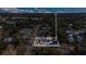 Aerial view highlighting home's location at 37620 Howard Ave, Dade City, FL 33525