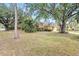 Large front yard with mature trees and lush green grass at 4020 Concord Way, Plant City, FL 33566