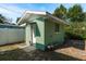 Detached storage shed in the backyard at 436 Norfolk St, Dunedin, FL 34698