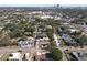 Aerial view of residential neighborhood and cityscape at 600 30Th N St, St Petersburg, FL 33713