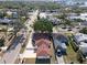 Aerial view of a house and surrounding neighborhood at 600 30Th N St, St Petersburg, FL 33713