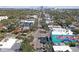 Aerial view of a neighborhood street with murals at 600 30Th N St, St Petersburg, FL 33713