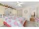 Spacious bedroom with a queen bed and built-in shelving at 600 30Th N St, St Petersburg, FL 33713