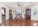 Formal dining room with hardwood floors and a large wooden table at 600 30Th N St, St Petersburg, FL 33713