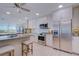 Modern kitchen with stainless steel appliances and white cabinetry at 7600 Sun Island S Dr # 804, South Pasadena, FL 33707