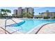 Inviting community pool with ample deck space at 7600 Sun Island S Dr # 804, South Pasadena, FL 33707