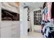 Well-organized walk-in closet with custom shelving at 7600 Sun Island S Dr # 804, South Pasadena, FL 33707