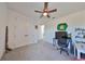 Home office or bedroom with desk, and view of backyard at 935 Signet Dr, Apollo Beach, FL 33572