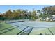 Community tennis court with green fencing at 10721 Rockledge View Dr, Riverview, FL 33579