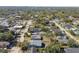 Aerial view of a residential neighborhood, showcasing the property's location and surrounding homes at 111 W Ida St, Tampa, FL 33603