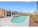 Spacious backyard with a kidney-shaped pool at 1243 Bayshore Dr, Terra Ceia, FL 34250