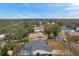 Aerial view showing the house, pool, and neighborhood at 1753 Lucas Dr, Clearwater, FL 33759