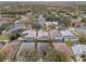 Wide aerial view of neighborhood showcasing community layout at 19145 Cherry Rose Cir, Lutz, FL 33558