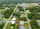 Aerial view of a single-Gathering home with a pool in a residential neighborhood at 2262 Sagebloom Ter, North Port, FL 34286