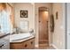 Spa-like bathroom with a walk-in shower and multiple shower heads at 2262 Sagebloom Ter, North Port, FL 34286