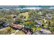 Property located near Lake Carroll with a bird's eye view of the surrounding area at 2522 Krueger Ln, Tampa, FL 33618