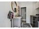 Laundry room with washer, dryer, sink, and exterior access at 2522 Krueger Ln, Tampa, FL 33618