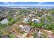 Bird's-eye view of the house and its waterfront location at 2623 S Parkview St, Tampa, FL 33629