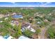 High-angle view of the house with a city skyline in the background at 2623 S Parkview St, Tampa, FL 33629