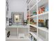 Well-organized pantry with ample shelving and countertop space at 2623 S Parkview St, Tampa, FL 33629