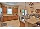 Kitchen with granite countertops, wooden cabinets and island at 3222 W Empedrado St, Tampa, FL 33629