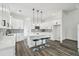 Modern white kitchen with island, stainless steel appliances, and white shaker cabinets at 3469 17Th S Ave, St Petersburg, FL 33711