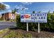 Patriot Square: A 55+ condo community sign welcomes residents and guests at 3475 41St S Ter # 215, St Petersburg, FL 33711