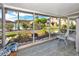 Screened porch overlooking the community pool at 3475 41St S Ter # 215, St Petersburg, FL 33711