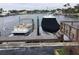 Two boat slips with pontoon and covered boat at 3717 46Th S Ave # 2, St Petersburg, FL 33711